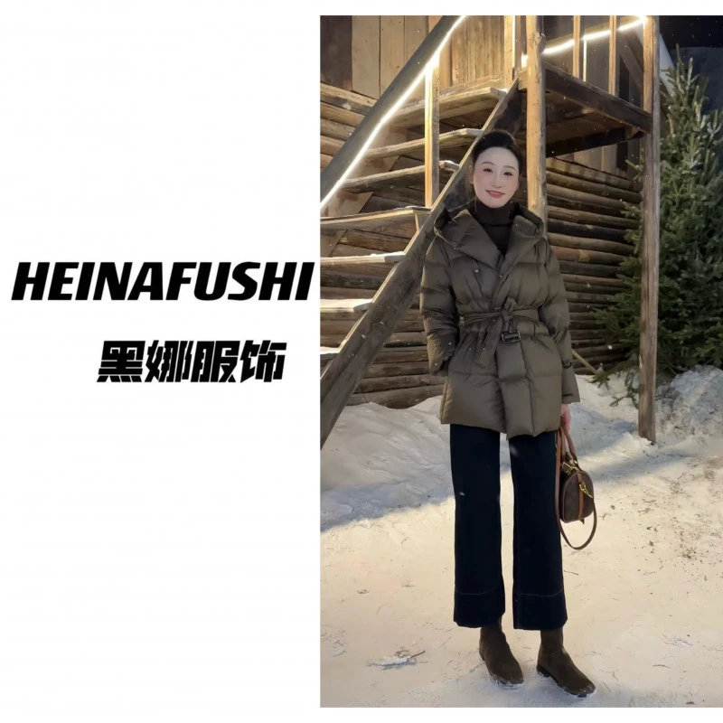 HEINA 【高品质羽绒外套】气质收腰羽绒外套 2618