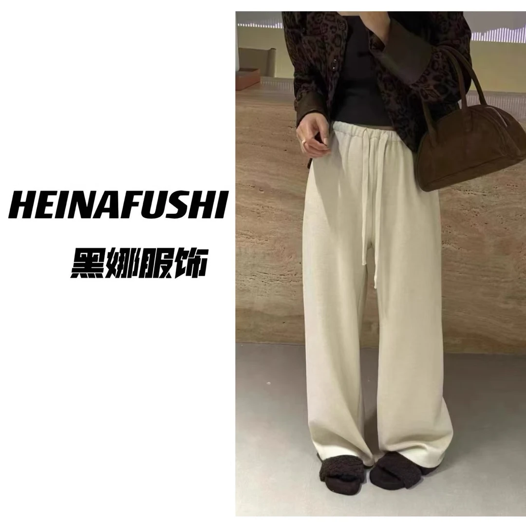 HEINA清仓【裤子】慵懒加绒毛巾裤86046-5