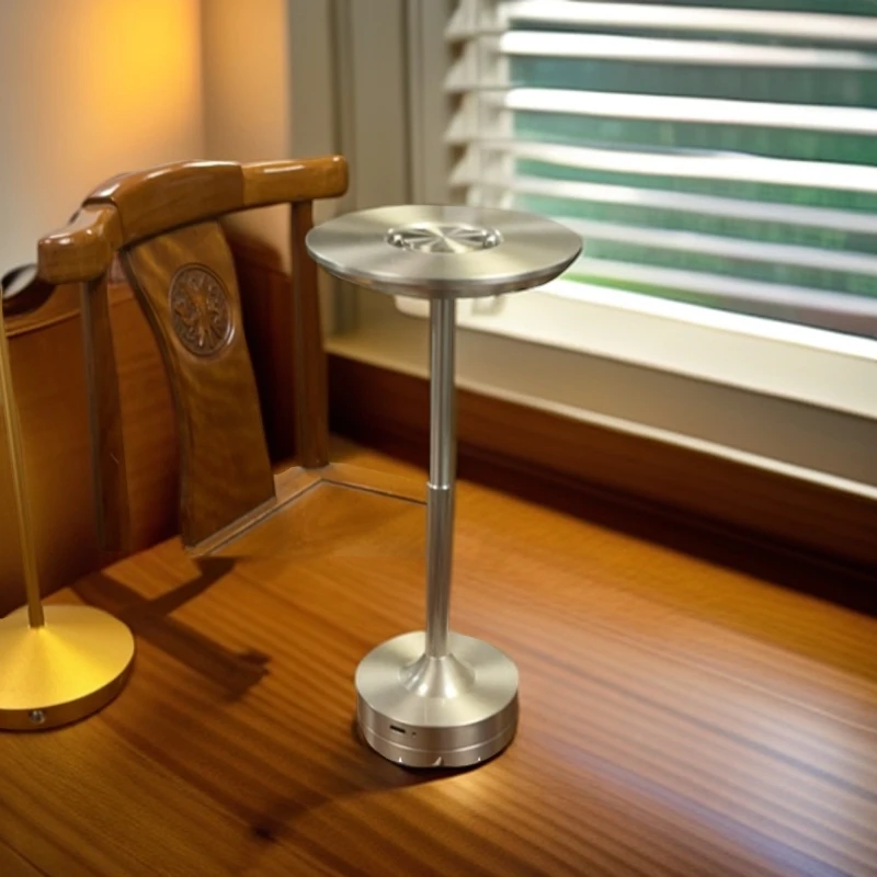 新中式创意台灯卧室床头护眼氛围小夜灯轻奢充电酒吧客厅简约立式