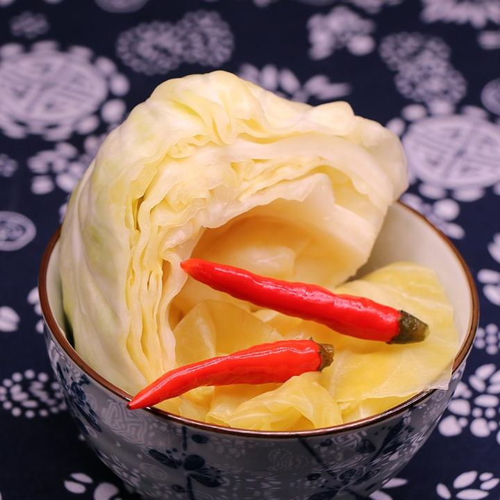 四川地道老坛泡包菜500g腌跳即食农家母水泡连花白酸菜炒米粉拌饭