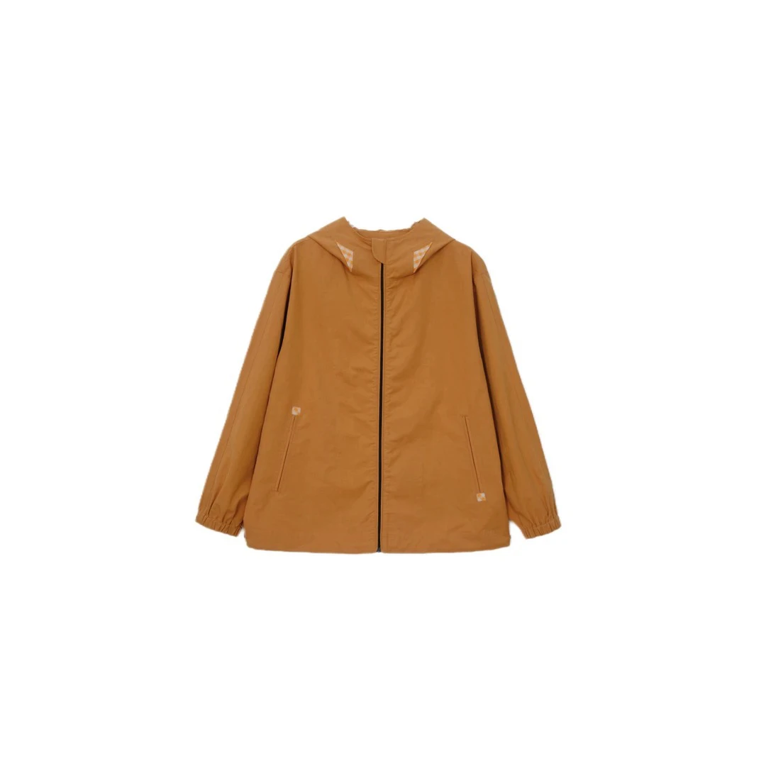 【小南瓜】秋款通勤宽松简约夹克女连帽户外休闲外套23415