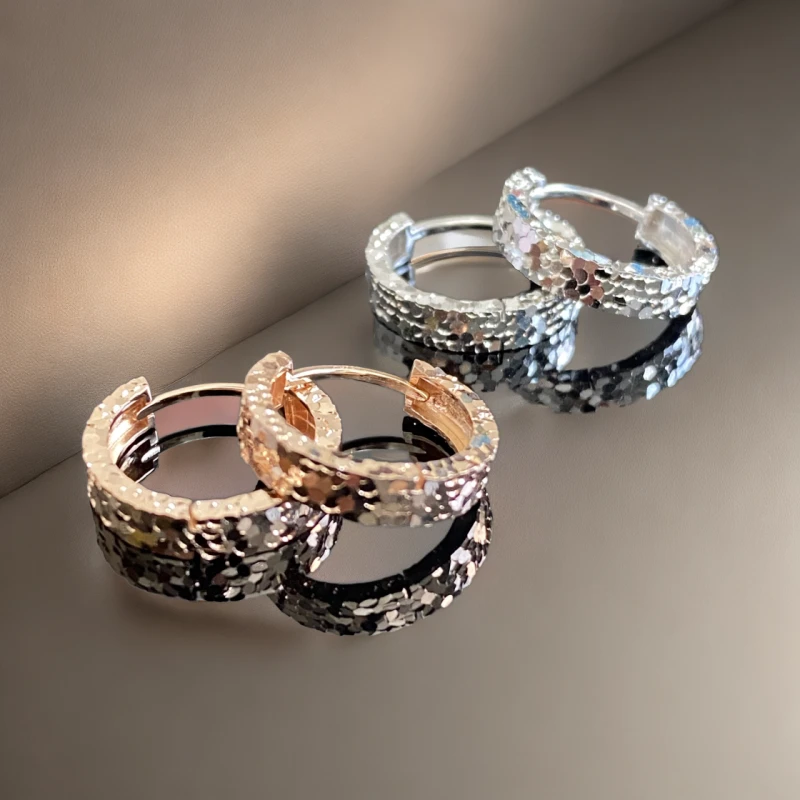 18k碎碎金 碎碎冰耳圈