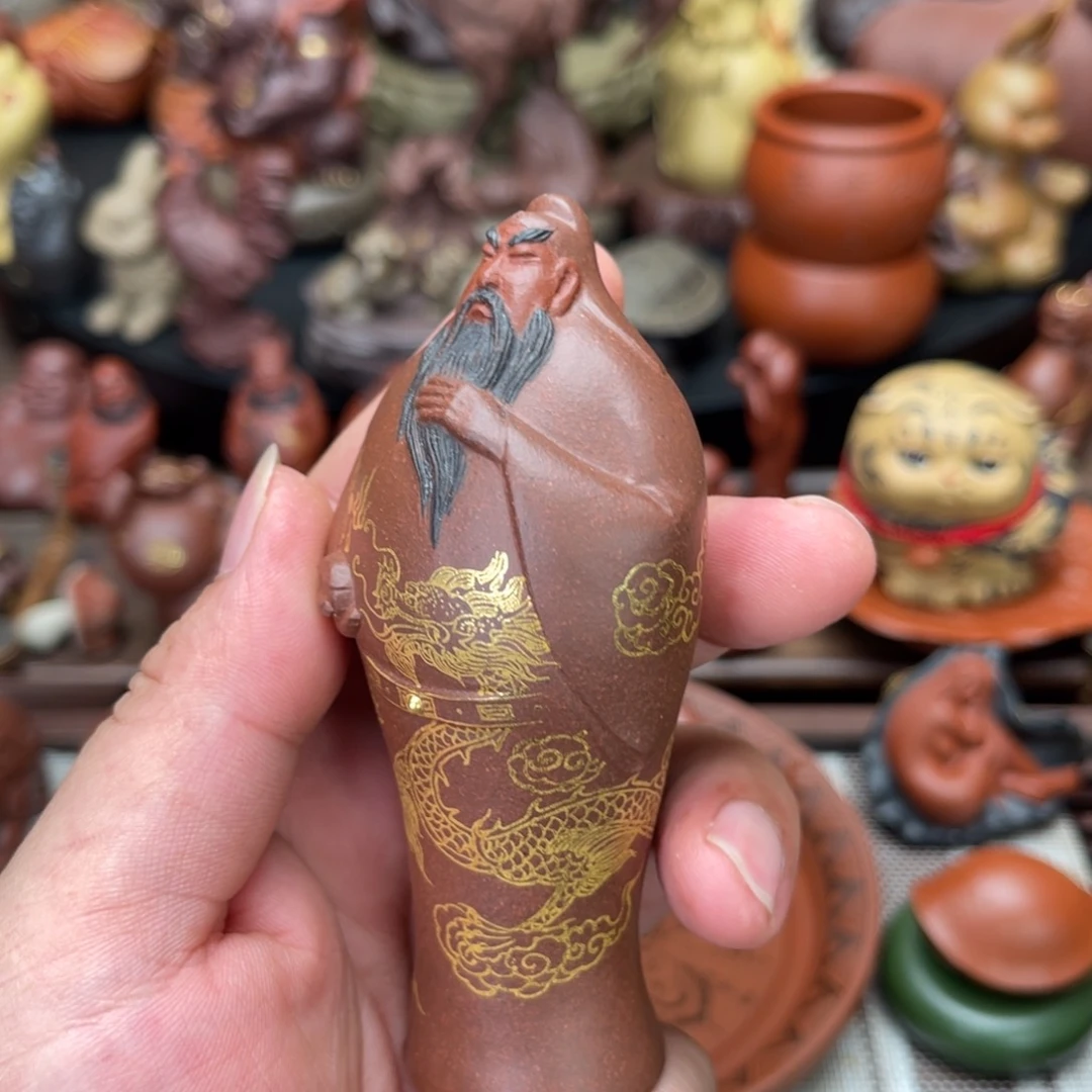 紫砂茶宠紫砂关公