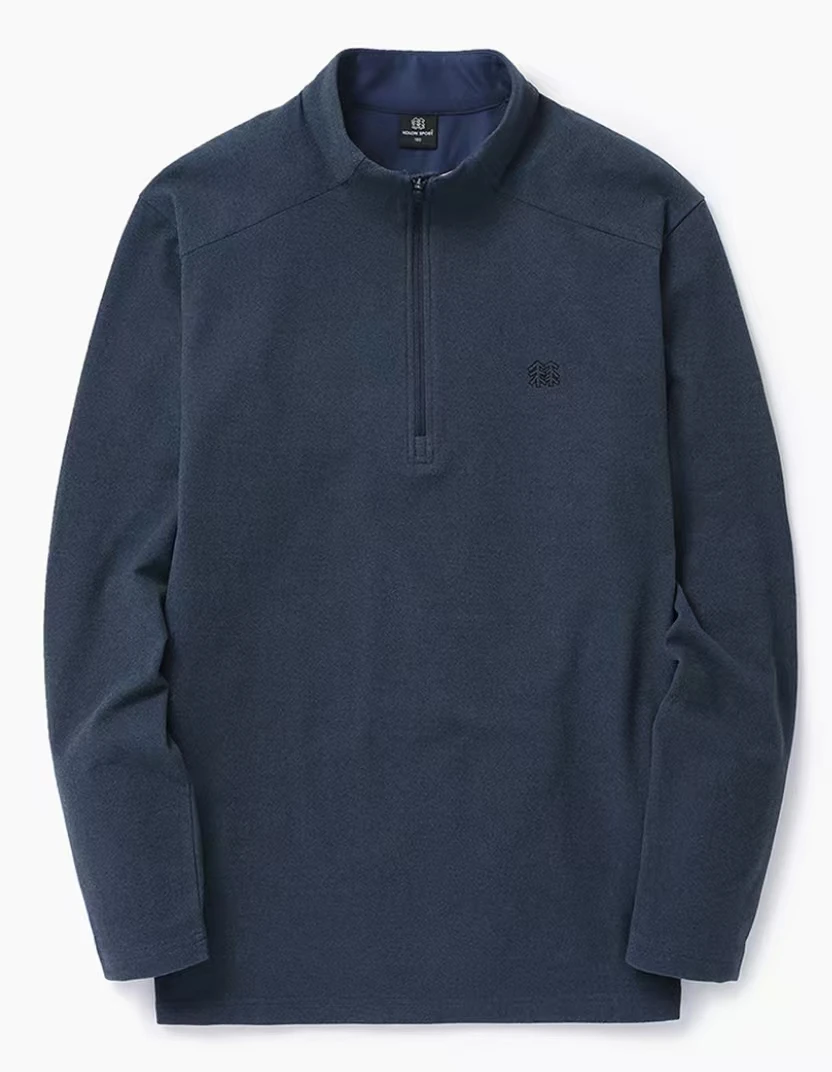 KOLON SPORT/可隆冬季男士保暖舒适商务休闲长袖T恤韩版23-251