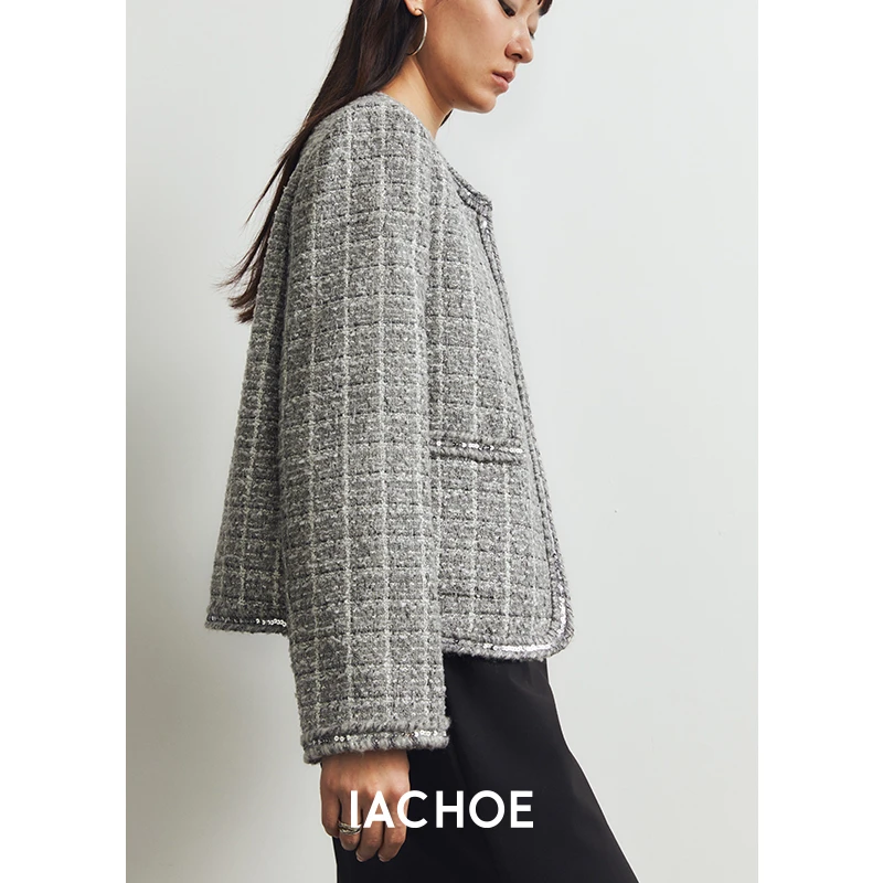 IACHOE 24SS新款小香风短款外套女 3521507006