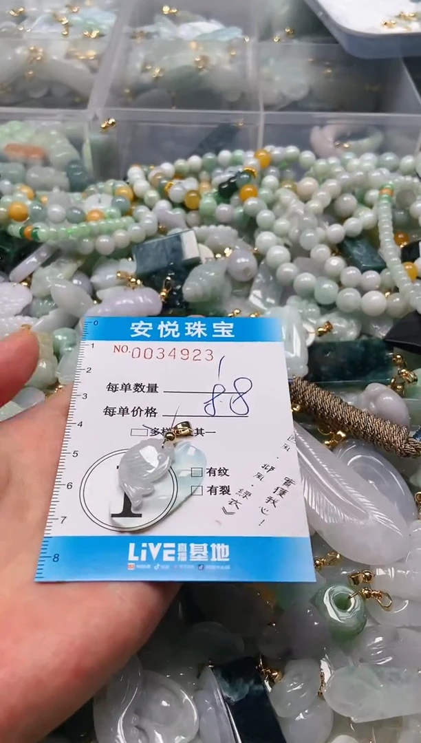 【闪购商品】翡翠颈饰未镶嵌闪购0034923多样性发其一