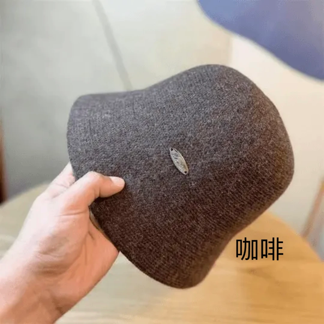 2485 秋冬复古百搭大檐盆帽
