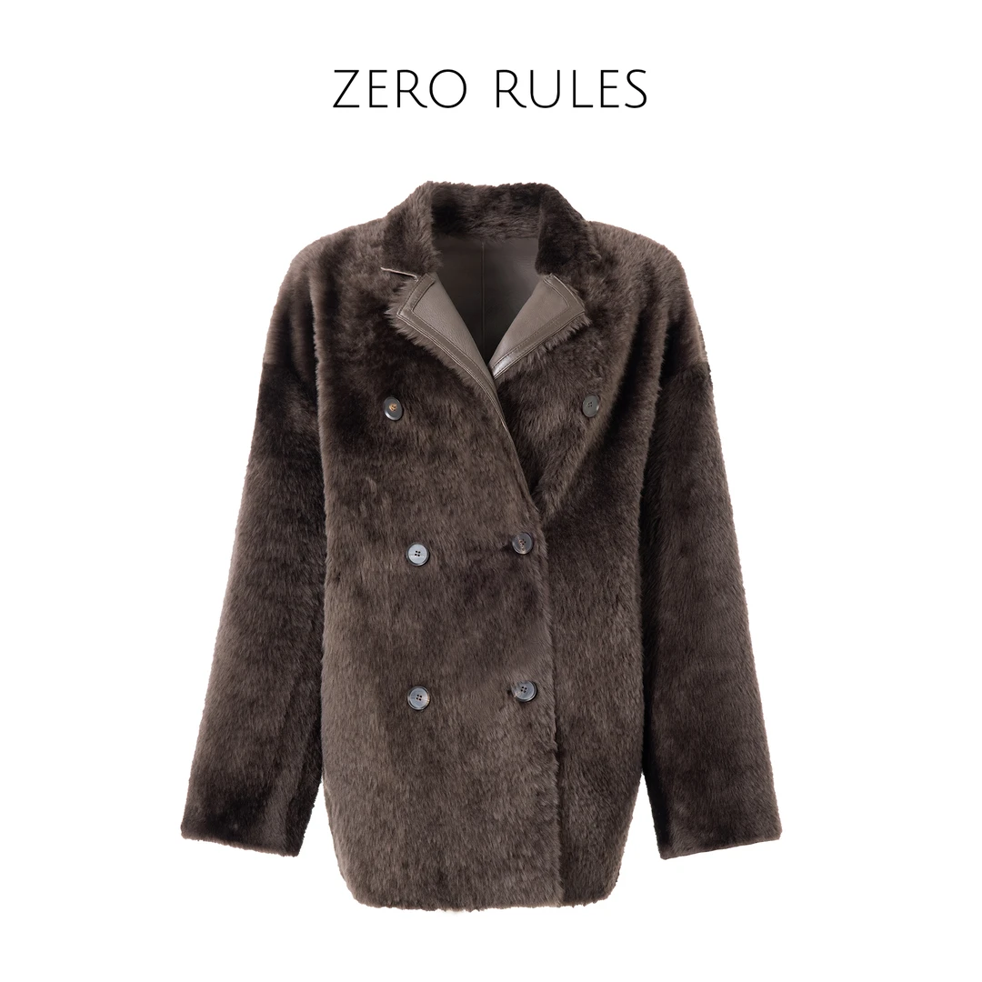 24113072【皮毛一体西装】土*其米诺羊毛羊皮毛一体 奢线！皮草