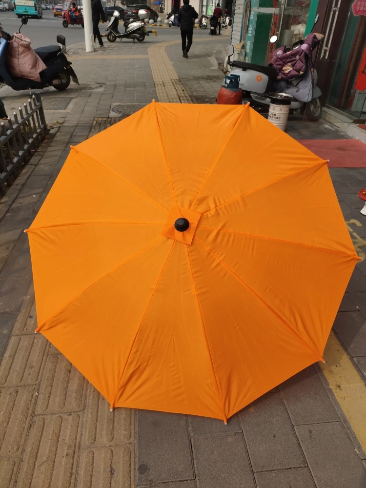 老式大号黄布伞纯手工制作直径145厘米竹伞橘黄色雨伞长柄手工伞