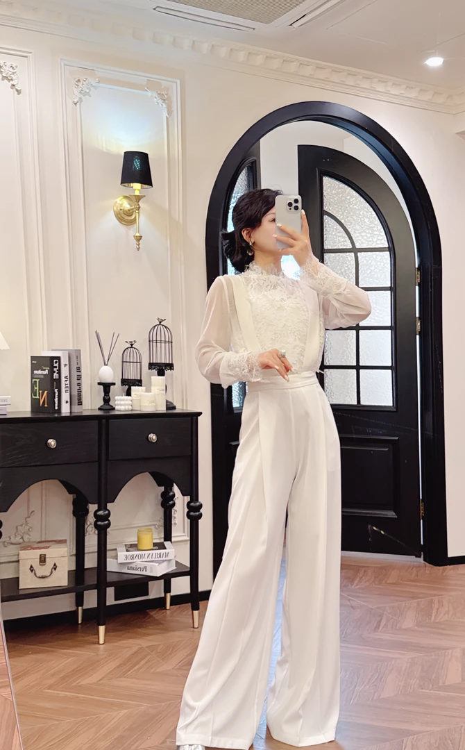 【少女时代】显瘦简约休闲百搭阔腿裤