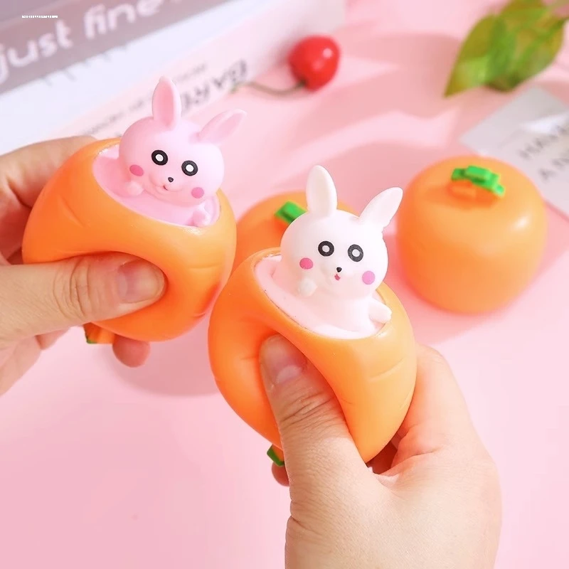 萝卜小兔子捏捏乐挤压减压礼物整蛊发泄神器小玩具解压