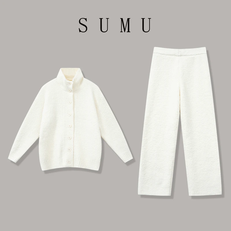 宿慕SUMU女士套装11-30冬季2024新款时尚舒适休闲套装C4506A