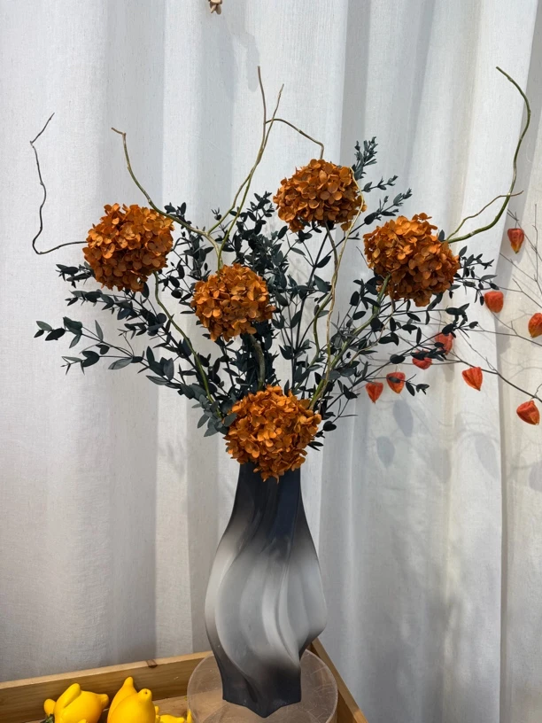 花予｜【南笙几梦】永生花玄关天然保鲜电视柜花艺摆件复古橙