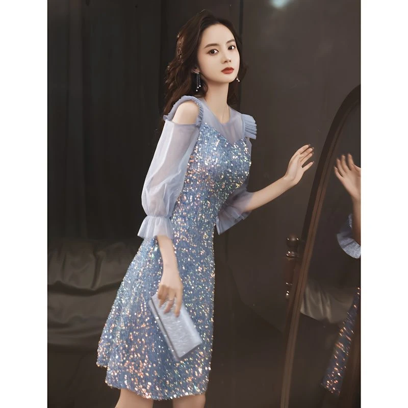 法式晚礼服女2023新款小个子生日派对宴会平时可穿轻奢高端高级感