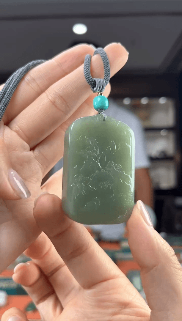 【闪购商品】和田玉颈饰未镶嵌双面雕，佩佩