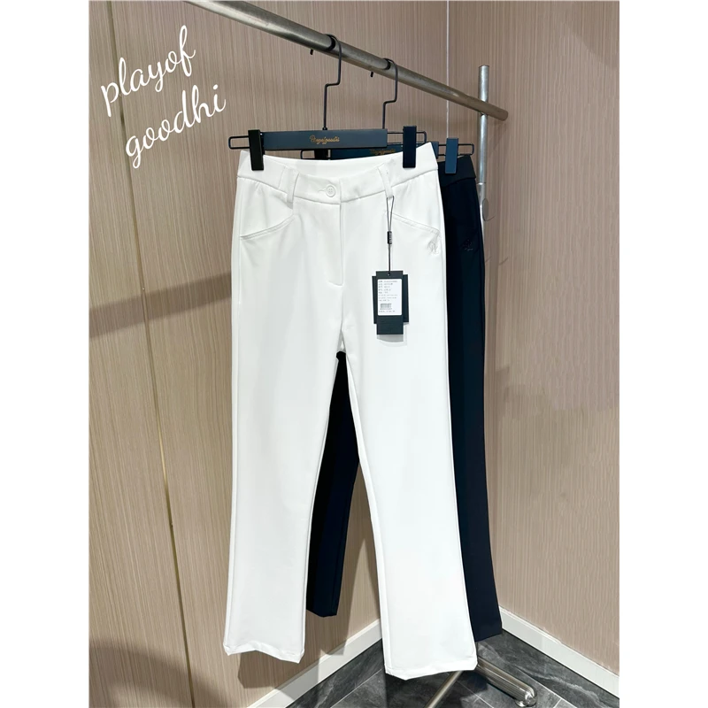 高尔夫女装韩版秋高尔夫女裤显瘦弹力高尔夫长裤女微喇高尔夫女裤
