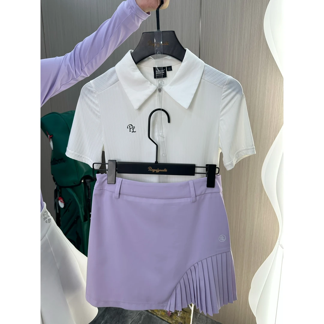 高尔夫服装女韩版高尔夫短袖女速干修身显瘦高尔夫服装女高尔夫裙