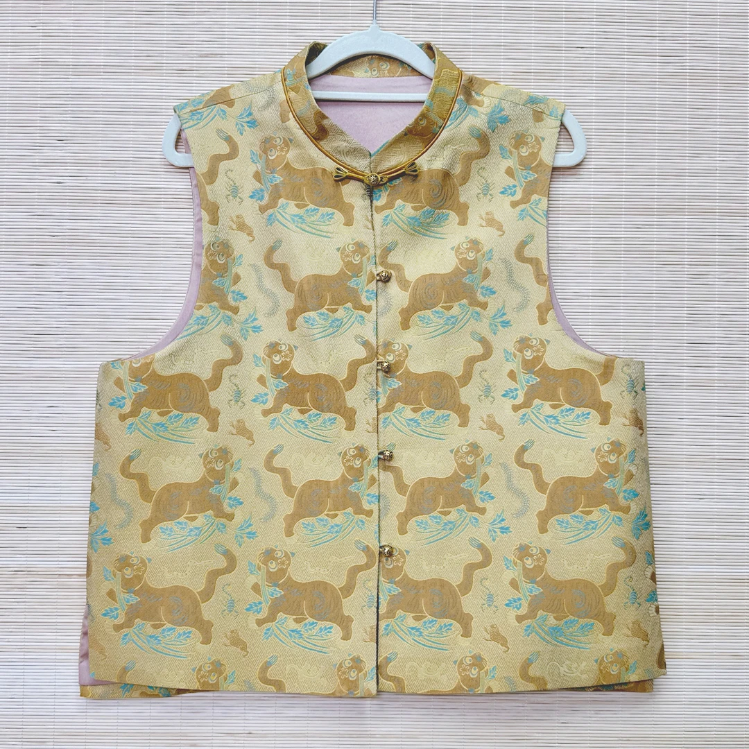 【宋锦马甲②】新中式女装真丝宋锦马甲桑蚕丝国风秋冬民族风马夹