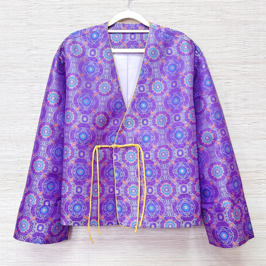 【外套①】新中式女装真丝上衣中国风桑蚕丝宋锦春秋装新款民族外套