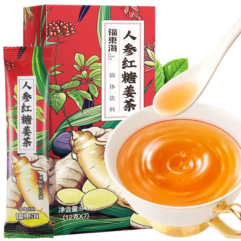 福东海  人参红糖姜茶84g（12g*7支）食用冲饮