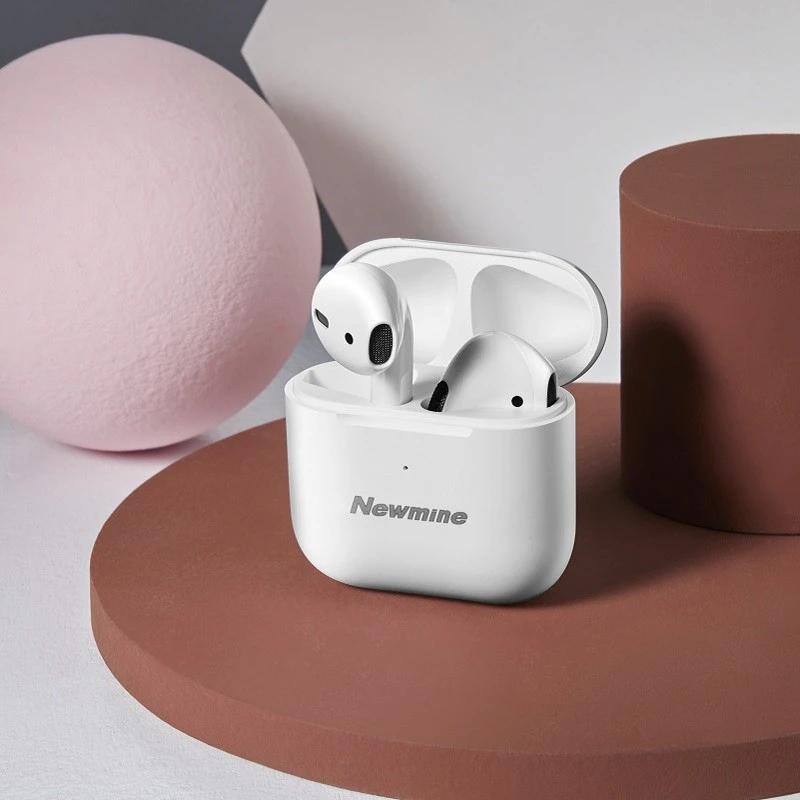 【24小时发货】纽曼不入耳无线蓝牙耳机开盖即连超长续航不痛佩戴