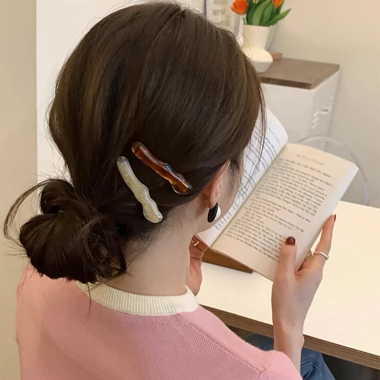 【26个】高级时尚醋酸泡菜国刘海夹鸭嘴夹可爱侧边碎发