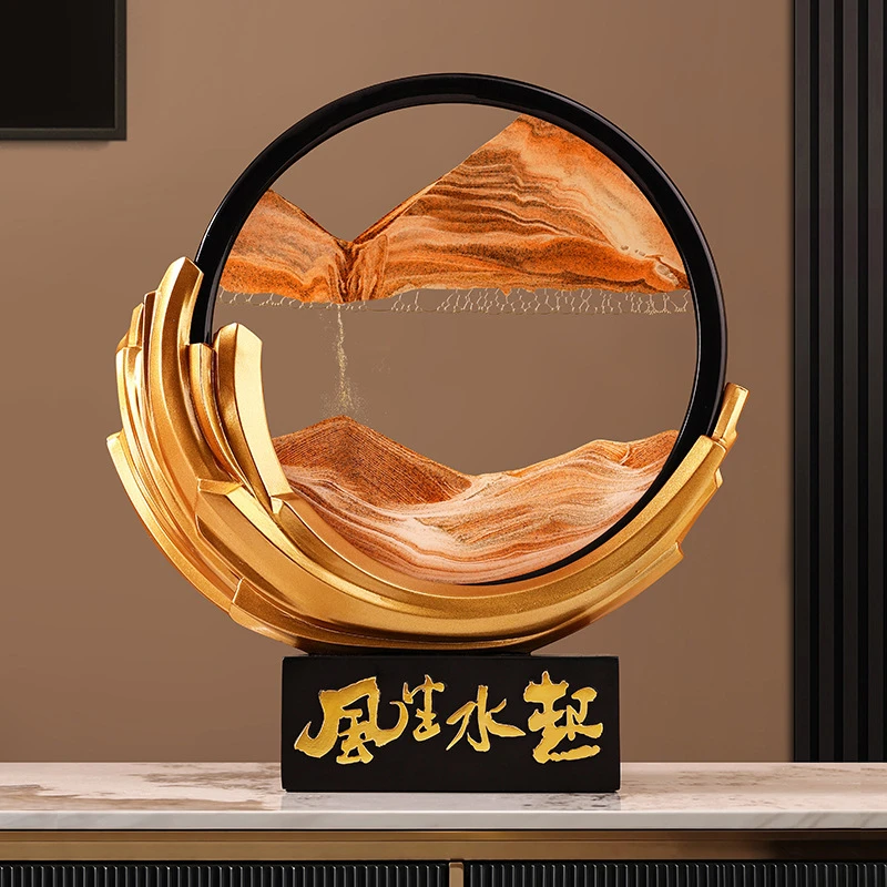 风生水起摆件玄关客厅电视柜酒柜轻奢办公室装饰品不断吉祥尺寸