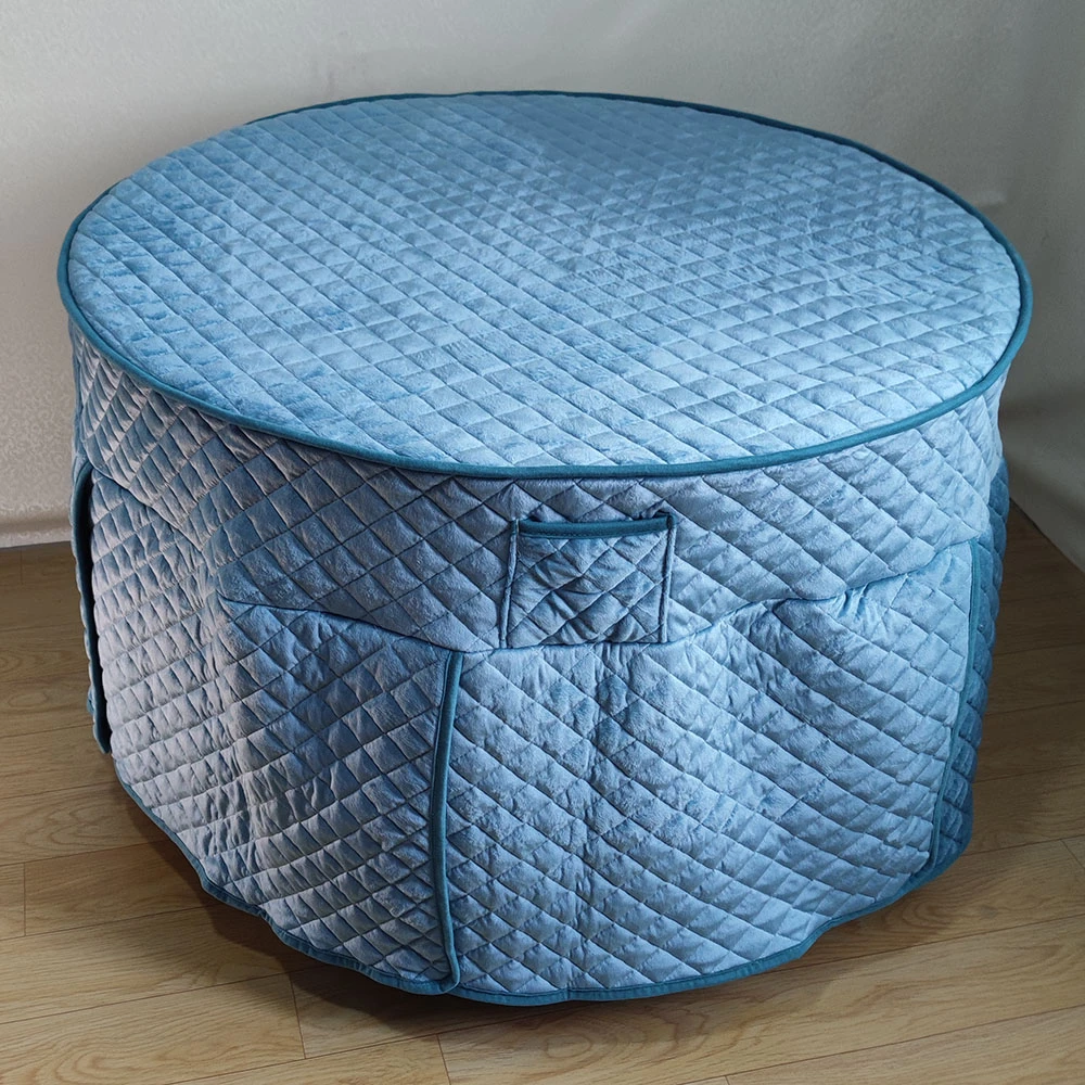 冬季加厚圆形烤火桌布罩简约现代新款电炉罩烤火炉罩套圆桌子罩套