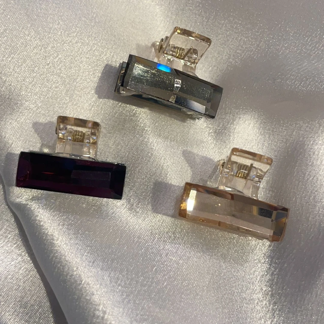 韩国 气质 小众 ins 手工 冰糖钻 迷你小抓夹AZ01