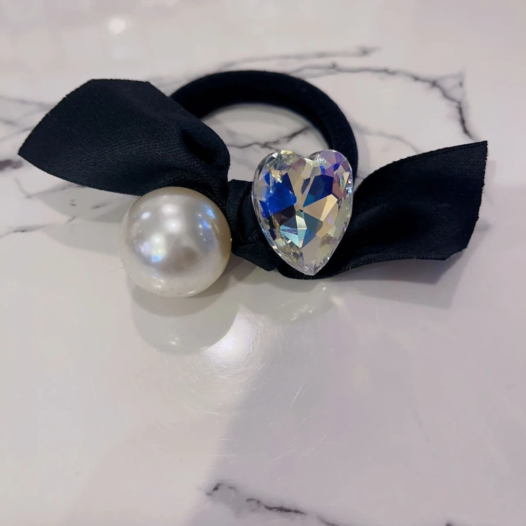 韩国 设计师 气质 小众 ins 爱心 钻钻 发绳KX09