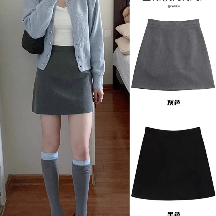 z包臀短裙工装半身裙女春季职业半裙黑色一步修身显瘦包裙裹裙