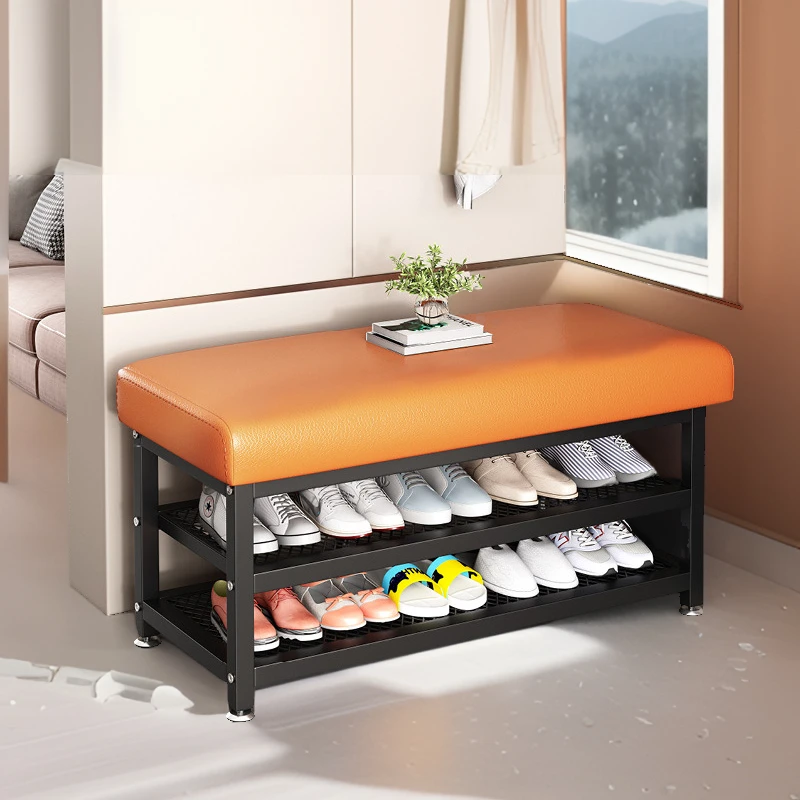 换鞋凳家用门口鞋架可坐式鞋柜一体坐凳入户软包坐垫穿鞋凳进门凳