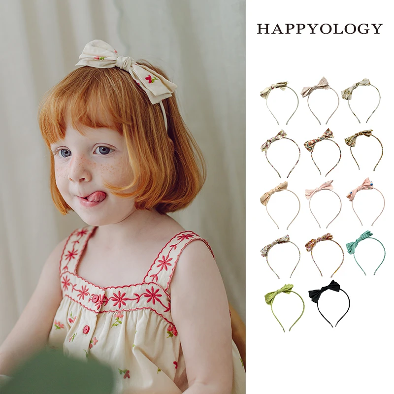 Happyology英国儿童新款可爱精致蝴蝶结宝宝发箍女童气质甜美发饰