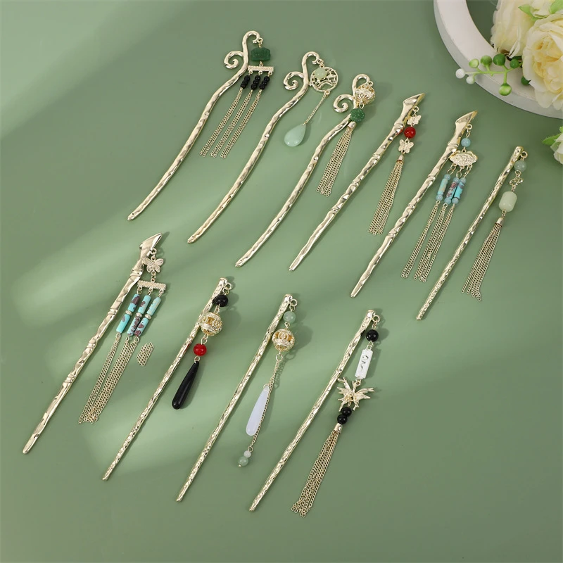 【三十一款】古风步摇流苏头饰女高级感盘发百搭新中式国潮旗袍配