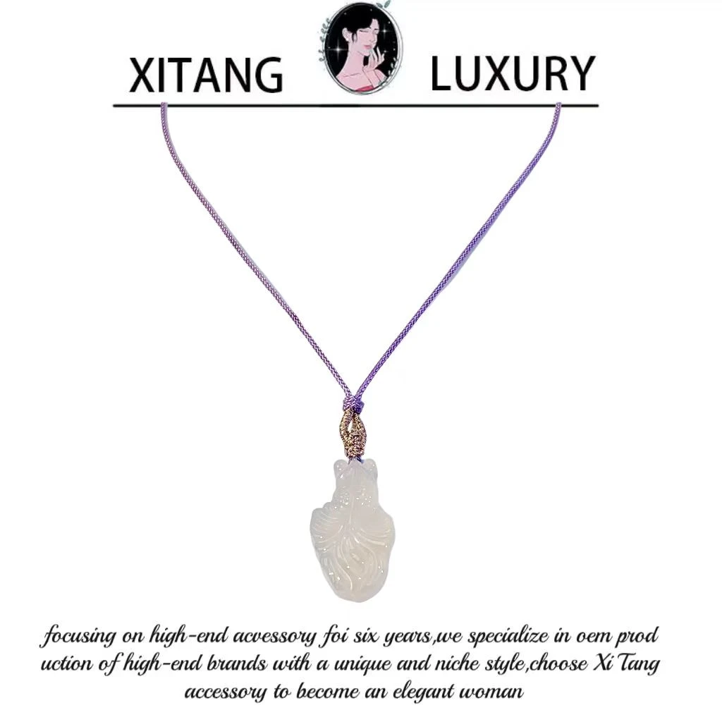 铜合金项链 《栩栩如生项链》可爱百搭小众简约手工时尚项链8568