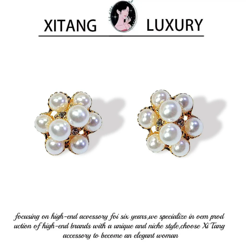 铜合金耳饰 《罗马浪漫》简约法式甜美百搭时尚耳钉耳环耳坠8486