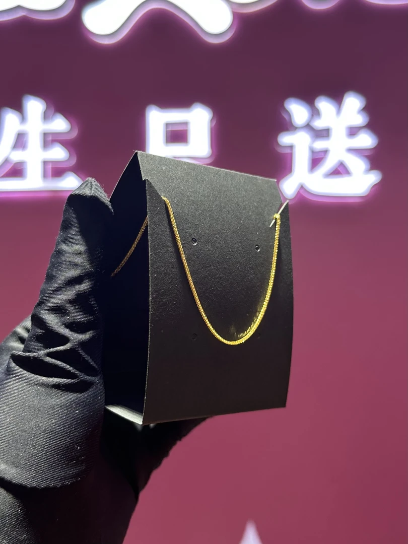 【水贝隆盛祥】足金999肖邦链时尚素链素款精美金色细款经典