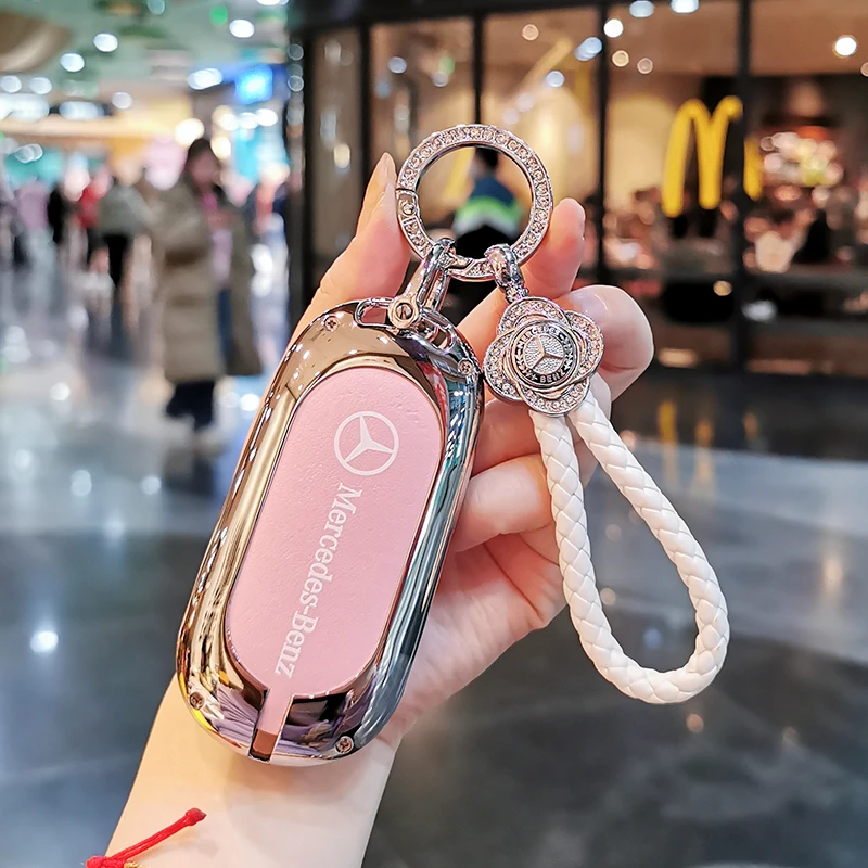 奔驰GLA200钥匙套A级A180车B级B200扣C级C200L壳GLC260 GLE/CLA女