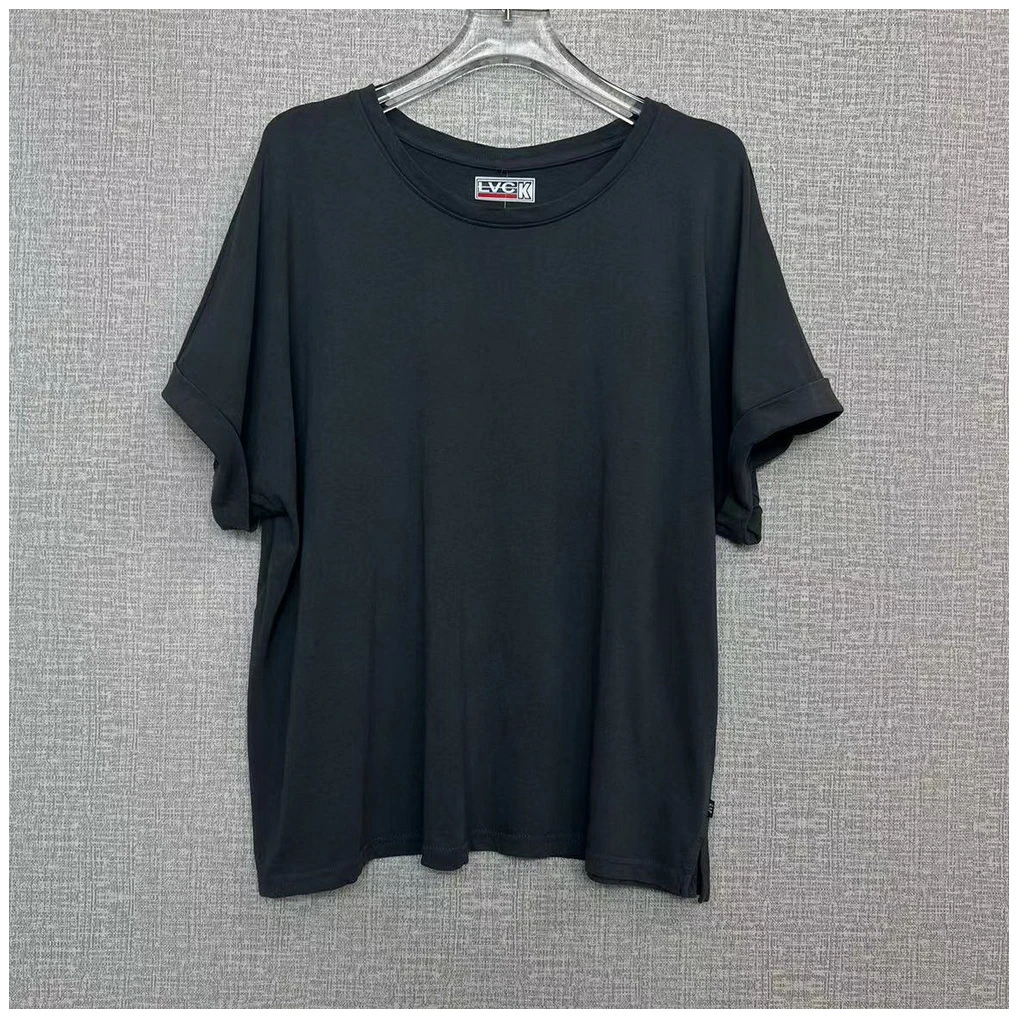 短袖休闲宽松圆领简约T恤6652