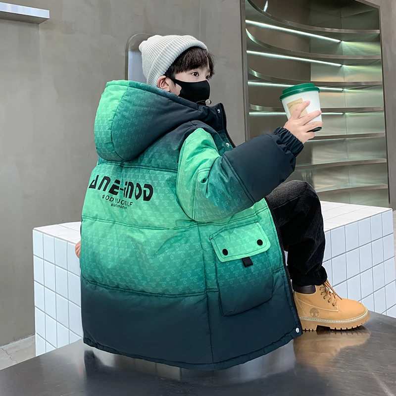 巴拉⁣巴拉恩男童冬季保暖棉服2024新款儿童棉衣大童棉袄加厚秋冬