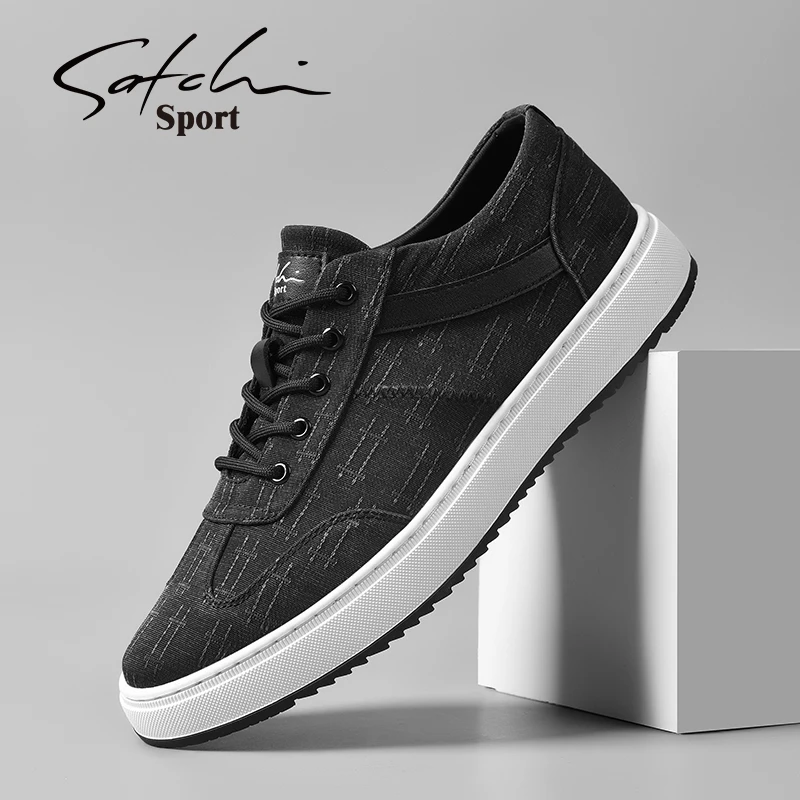 沙驰正品鞋子男夏季透气帆布鞋平底防滑男士板鞋中老年爸爸休闲鞋