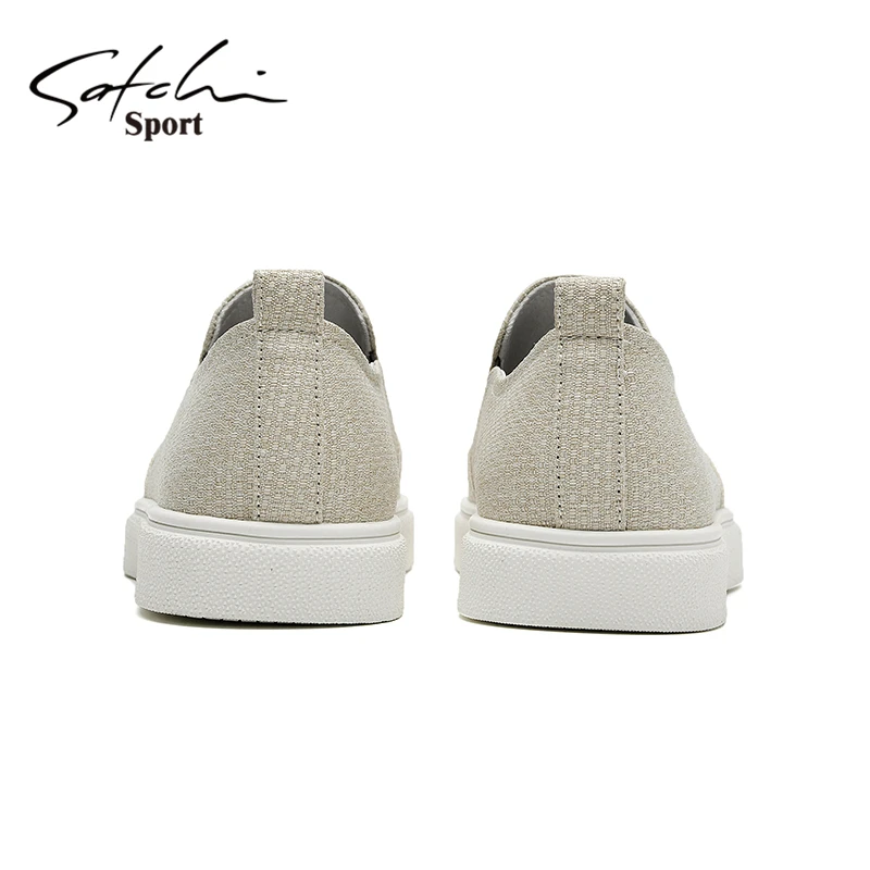 沙驰男鞋秋季低帮时尚男士高端潮鞋懒人一脚蹬百搭轻便舒适爸爸鞋