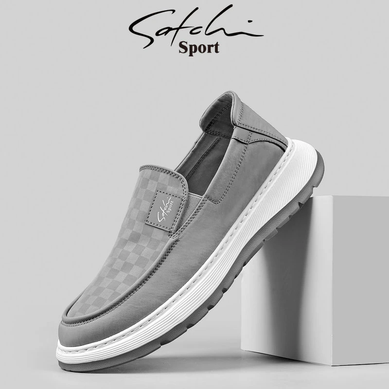 沙驰男鞋舒适时尚鞋子男款秋季软底透气潮鞋轻便薄款低帮爸爸单鞋