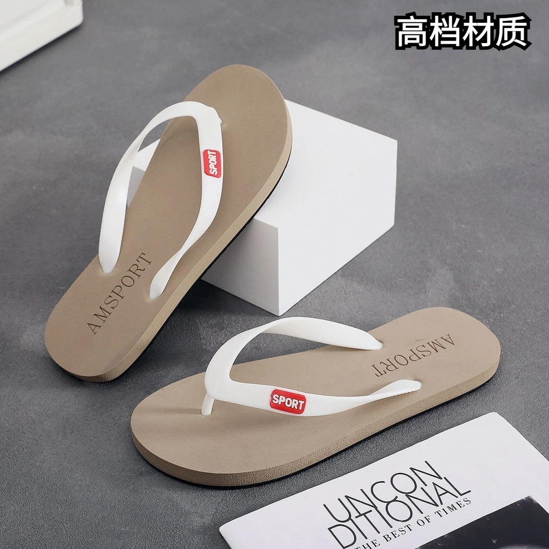 高档越南橡胶人字拖鞋男士款2025新款爆款夏外穿防滑时尚潮流厚底