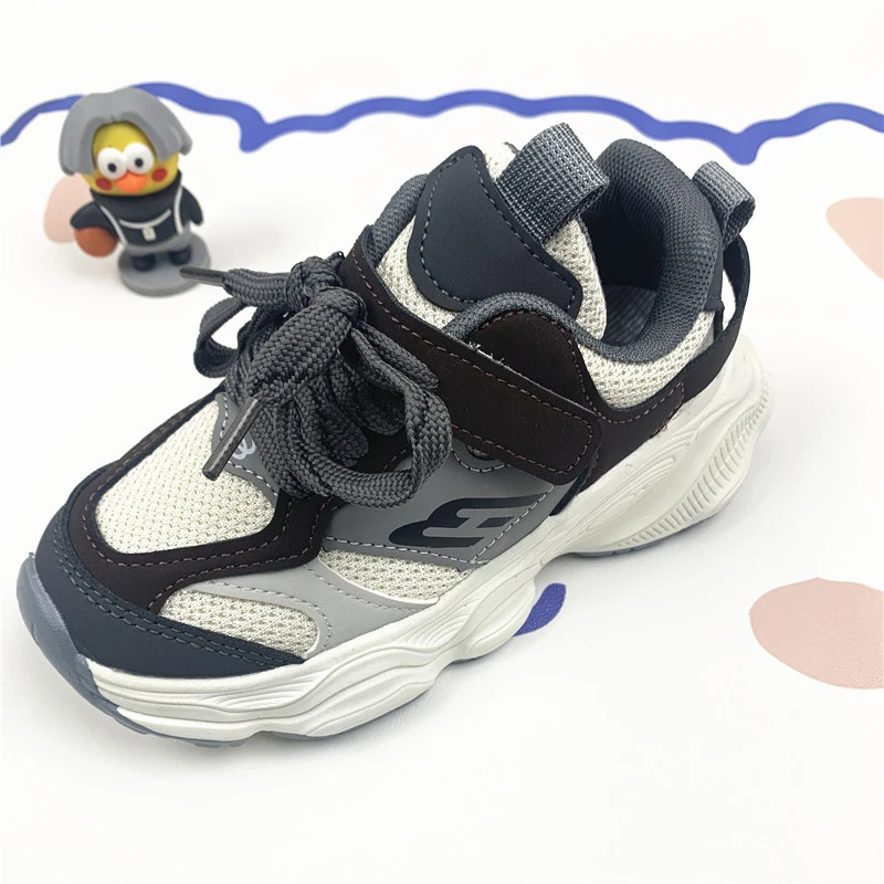 童鞋男童运动鞋2024女童春秋季新款时尚耐磨小学生款透气网布鞋子