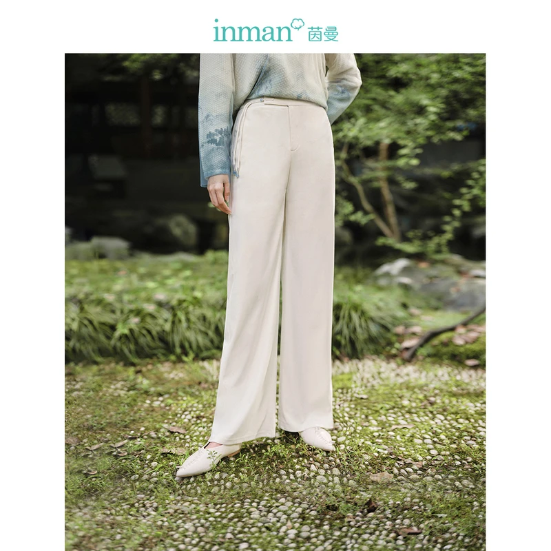 【商场同款】2024春秋女休闲裤裤子筒裤长裤阔腿品牌显瘦