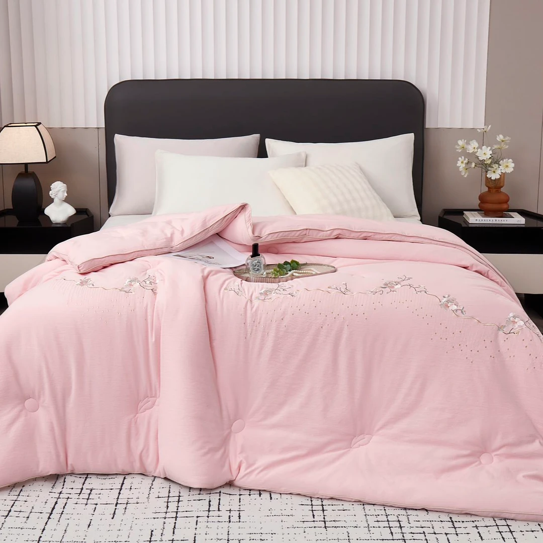 【源头工厂】A类母婴级柔软色织棉高端提花亲肤大豆蛋白冬被被芯