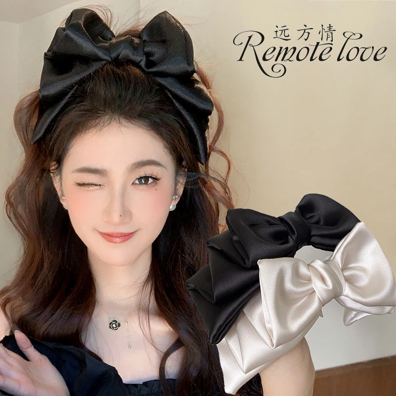 remote love/远方情 锌合金布艺发饰 在逃公主蝴蝶结发夹女T1606