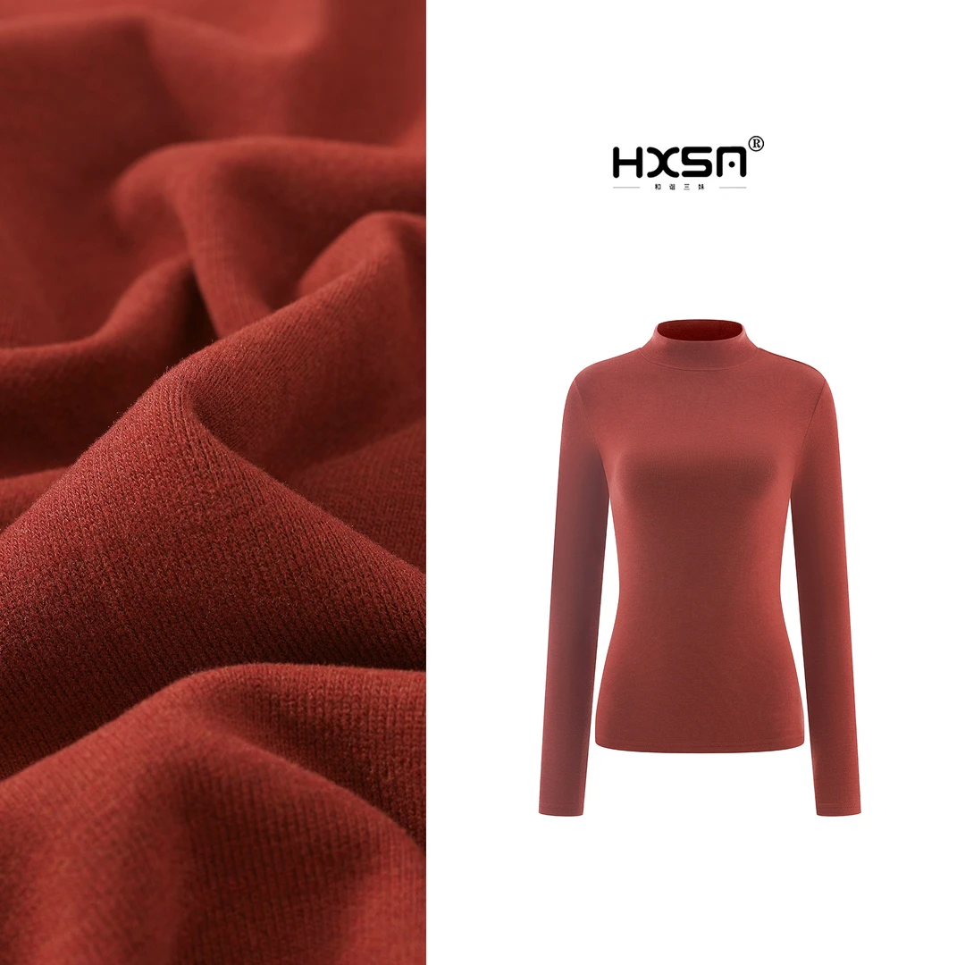 （现）HXSM「女半高领-不起球的羊毛衫」秋冬澳洲美利奴羊毛衫049