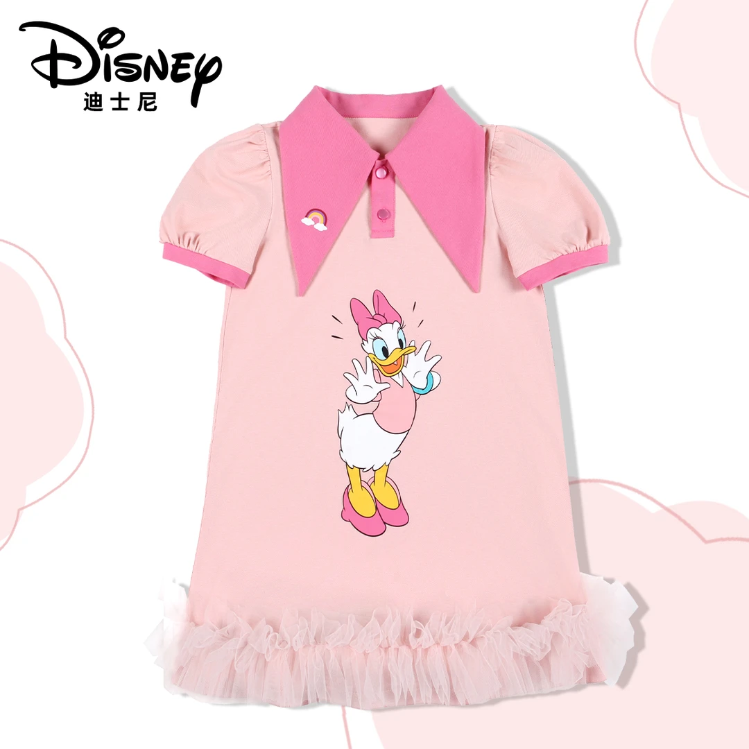 Disney/迪士尼夏款百搭可爱卡通女童连衣裙XHR2ZQ156